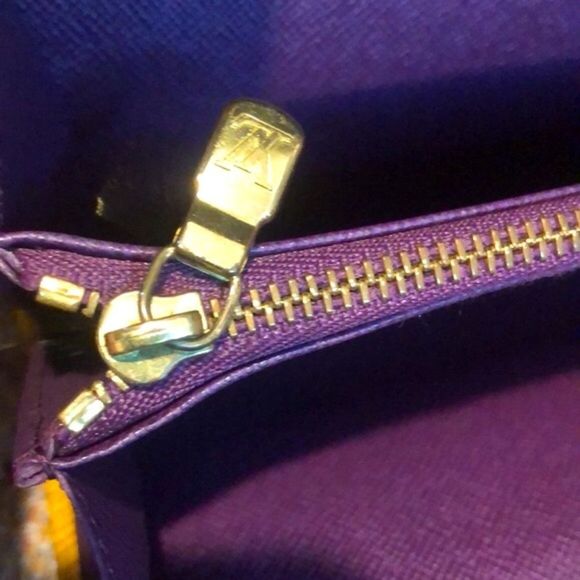 LOUIS VUITTON Yellow Epi Leather Porte Feuille Sarah Long Bifold Wallet CA1909 - Picture 6 of 17